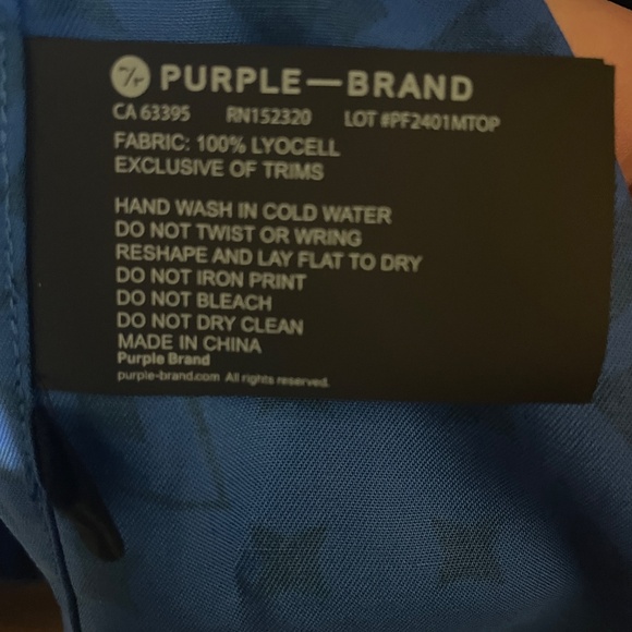 Purple brand button up - Picture 2 of 2